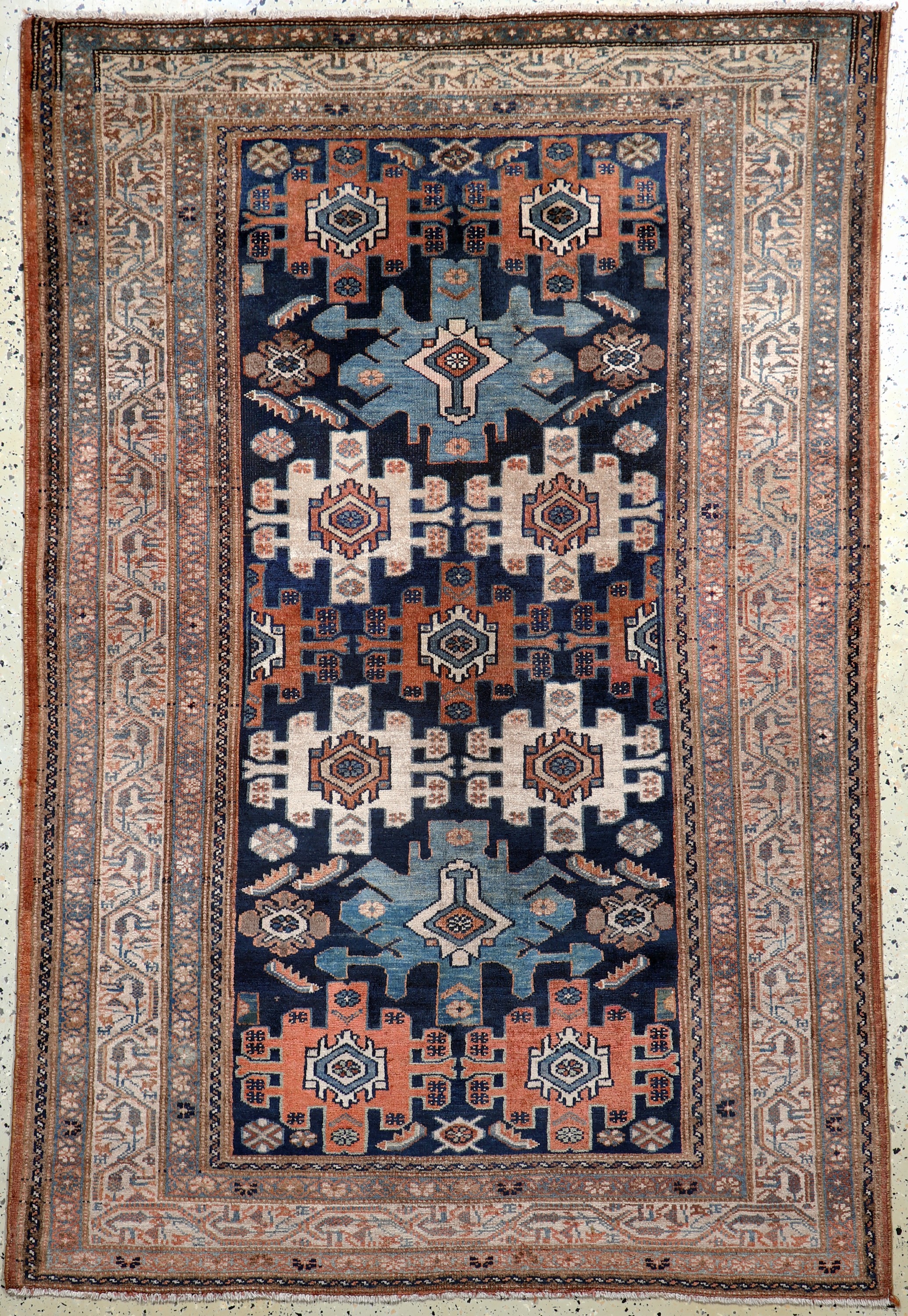 Image 27008061 - Antiker Hamadan, Persien, um 1900, Wolle auf Baumwolle, ca. 200 x 138 cm, EHZ: 2, ...