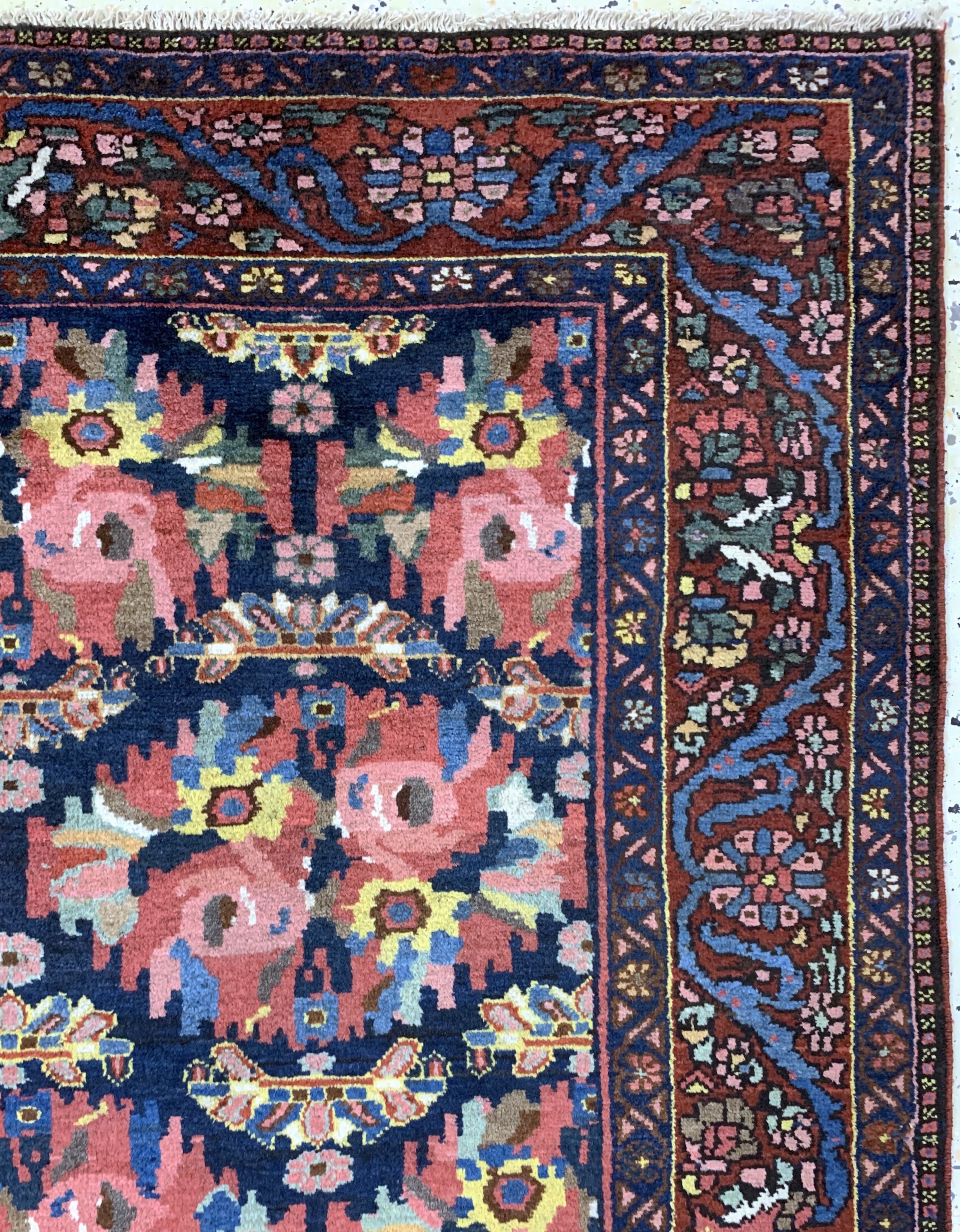 Detail d: Bachtiar"Golfarang"fein, Persien, um 1920, Wolle auf Baumwolle, ca. 215 x 144 cm, EHZ: 1-2, (fachkundig gereinigt).