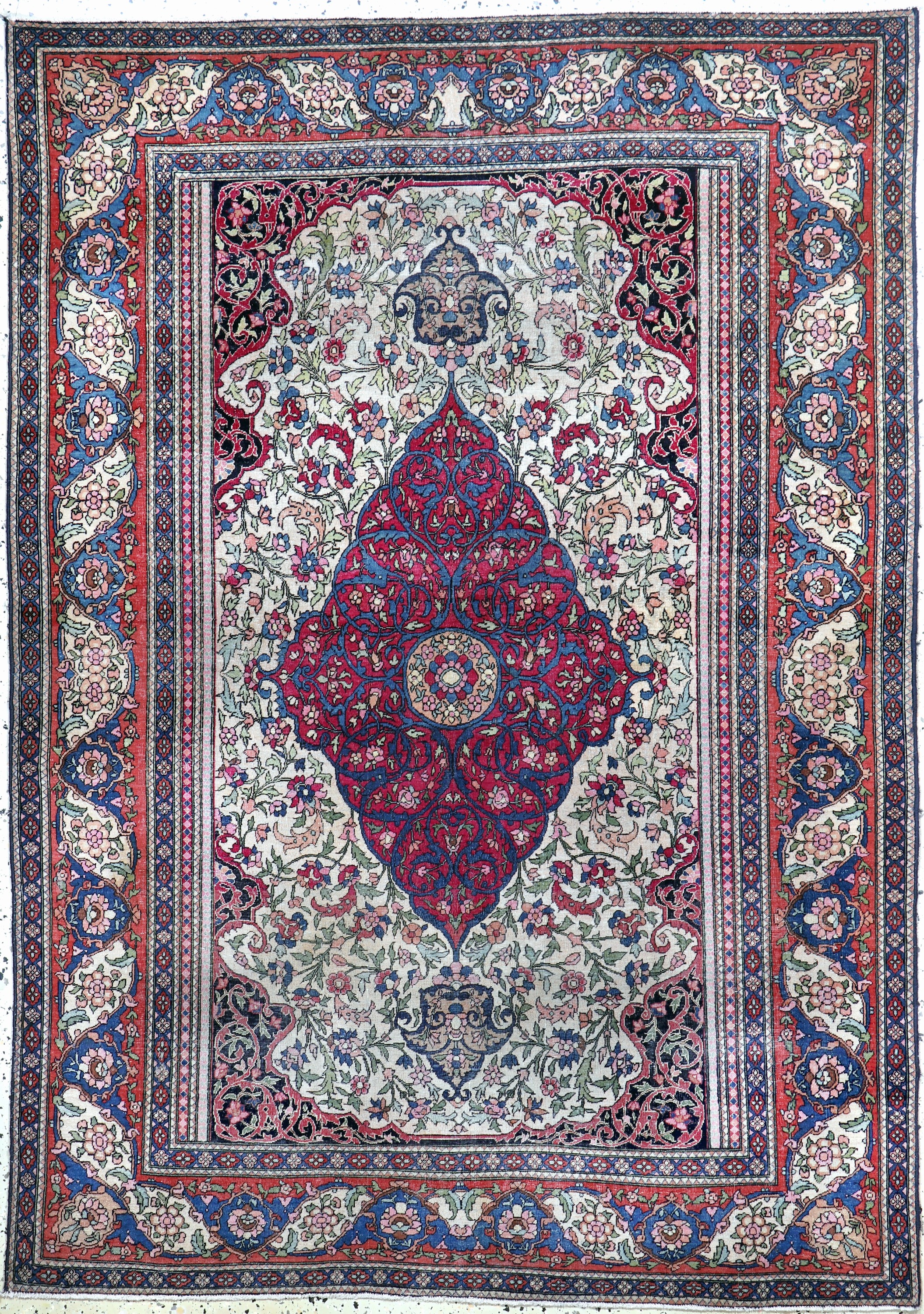 Image 27008067 - Esfahan´Ahmad´antik, Persien, um 1900, Wolle auf Baumwolle, ca. 195 x 140 cm, EHZ: ...
