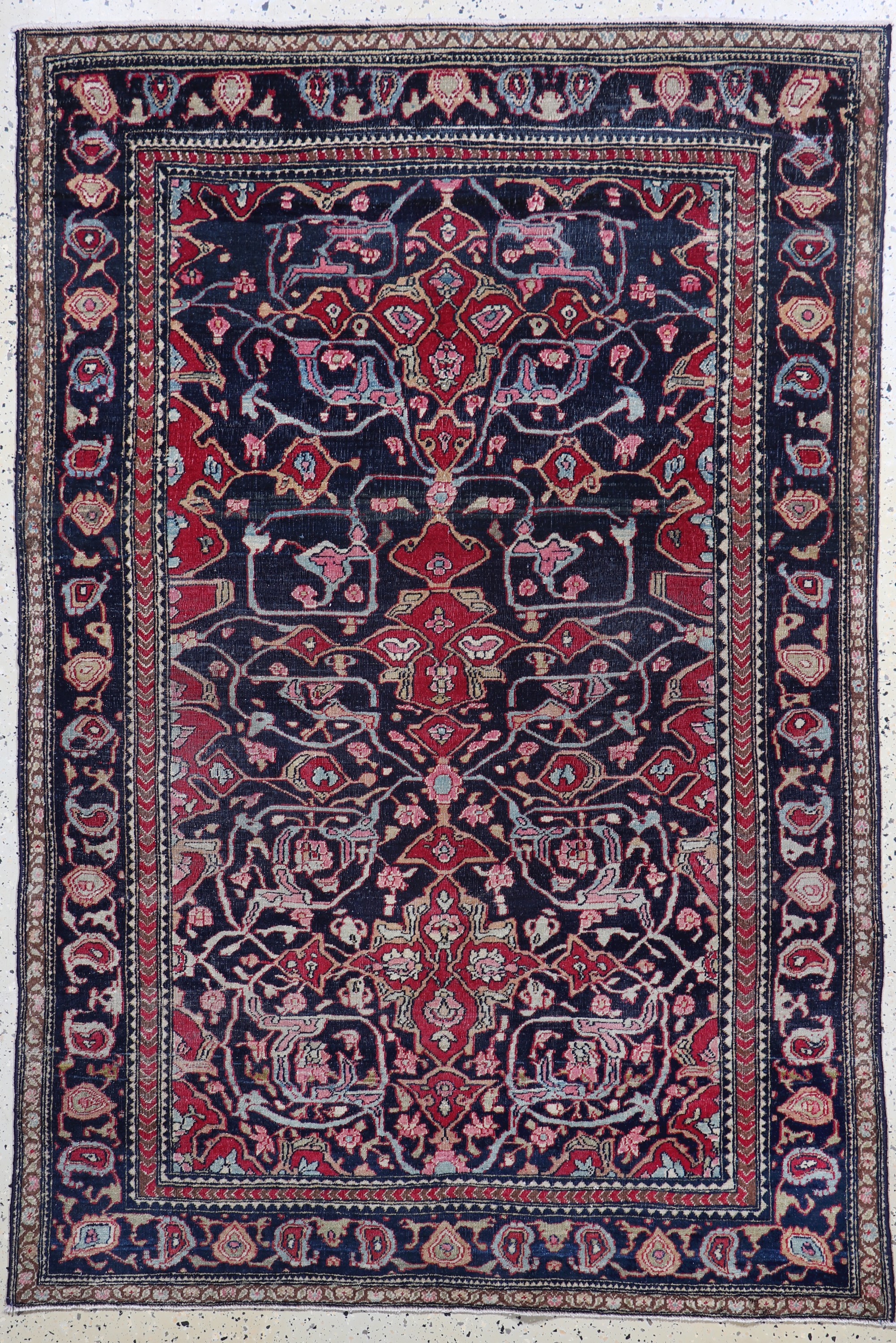 Image 27008093 - Antiker Teheran, Persien, um 1900, Wolle auf Baumwolle, ca. 194 x 132 cm, EHZ: 2-3, ...