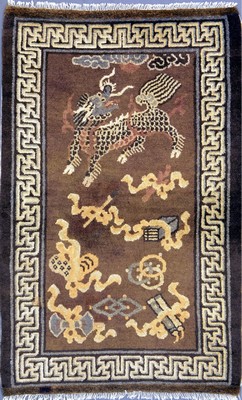 Image ´Drachenteppich´antik, Tibet, um 1900, Wolle auf Baumwolle, ca. 162 x 104 cm, EHZ: ...