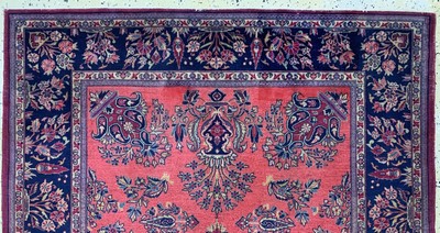 27008044a - Sarogh´Mohajeran´Kork fein, Indien, um 1960, Korkwolle auf Baumwolle, ca. 202 x 135 cm, ...