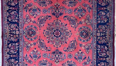 27008044b - Sarogh´Mohajeran´Kork fein, Indien, um 1960, Korkwolle auf Baumwolle, ca. 202 x 135 cm, ...