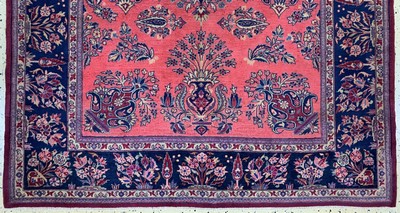 27008044c - Sarogh´Mohajeran´Kork fein, Indien, um 1960, Korkwolle auf Baumwolle, ca. 202 x 135 cm, ...