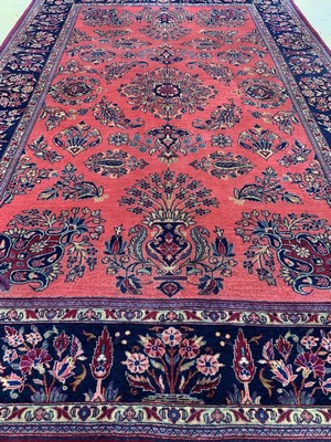27008044e - Sarogh´Mohajeran´Kork fein, Indien, um 1960, Korkwolle auf Baumwolle, ca. 202 x 135 cm, ...