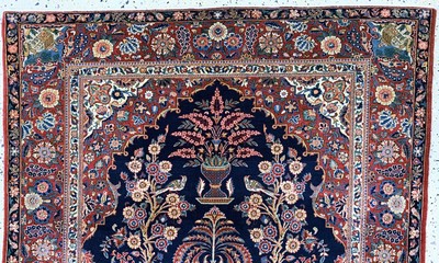 27008047a - Keschan Kork fein, Persien, um 1900, Korkwolle auf Baumwolle, ca. 202 x 135 cm, EHZ: 2, ...