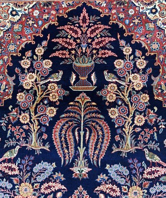 27008047d - Keschan Kork fein, Persien, um 1900, Korkwolle auf Baumwolle, ca. 202 x 135 cm, EHZ: 2, ...