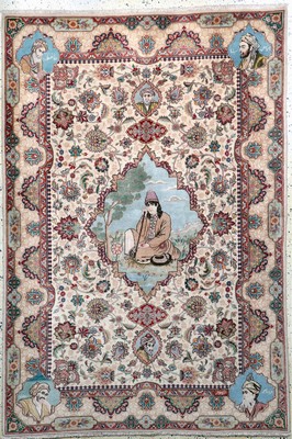 Image Täbriz fein Persien, ´Abbildung von Hafiz,Saadi,Ferdosi und Avicenna´, um 1950-1960, ...