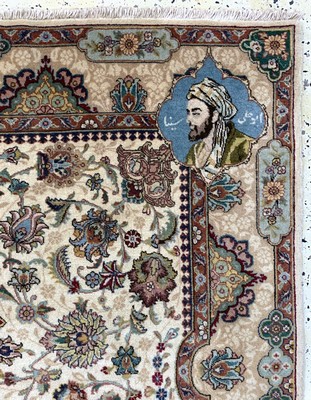 27008049e - Täbriz fein Persien, ´Abbildung von Hafiz,Saadi,Ferdosi und Avicenna´, um 1950-1960, ...