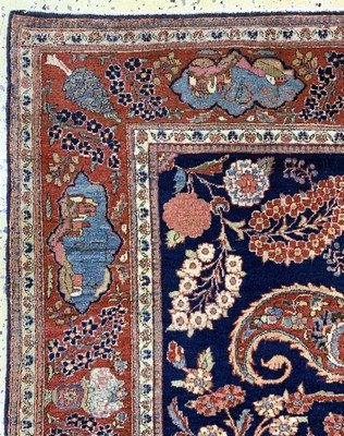 27008056d - Keschan Kork fein antik, Persien, um 1900, Korkwolle auf Baumwolle, ca. 200 x 136 cm, ...