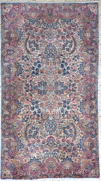 Image Kerman´Lawar´antik fein, Persien, um 1900, Korkwolle auf Baumwolle, ca. 217 x 120 cm, ...