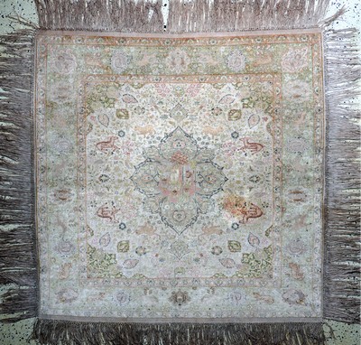 Image Antiker Panderma Flosch, Türkei, um 1900, merzerisierte Baumwolle, ca. 150 x 150 cm, ...