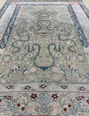 27008059f - Antiker Panderma, Türkei, um 1900, merzerisierte Baumwolle, ca. 195 x 142 cm, EHZ: 2