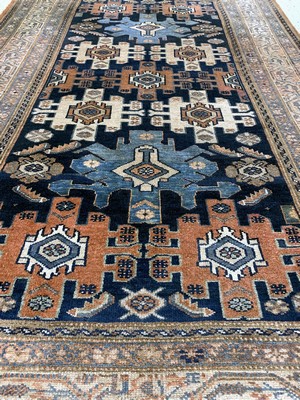 27008061f - Antiker Hamadan, Persien, um 1900, Wolle auf Baumwolle, ca. 200 x 138 cm, EHZ: 2, ...