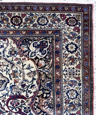 27008087e - Esfahan fein antik, Persien, um 1900, Wolleauf Baumwolle, ca. 206 x 136 cm, EHZ: 3, ...