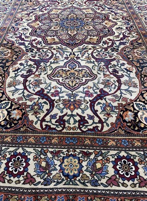 27008087f - Esfahan fein antik, Persien, um 1900, Wolleauf Baumwolle, ca. 206 x 136 cm, EHZ: 3, ...