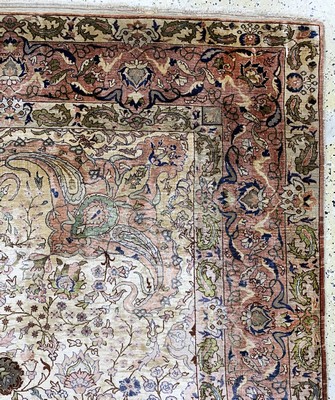 27008355i - Hereke Seide fein, Türkei, um 1940-1950, reine Naturseide, ca. 315 x 207 cm, EHZ: 2-3 ...