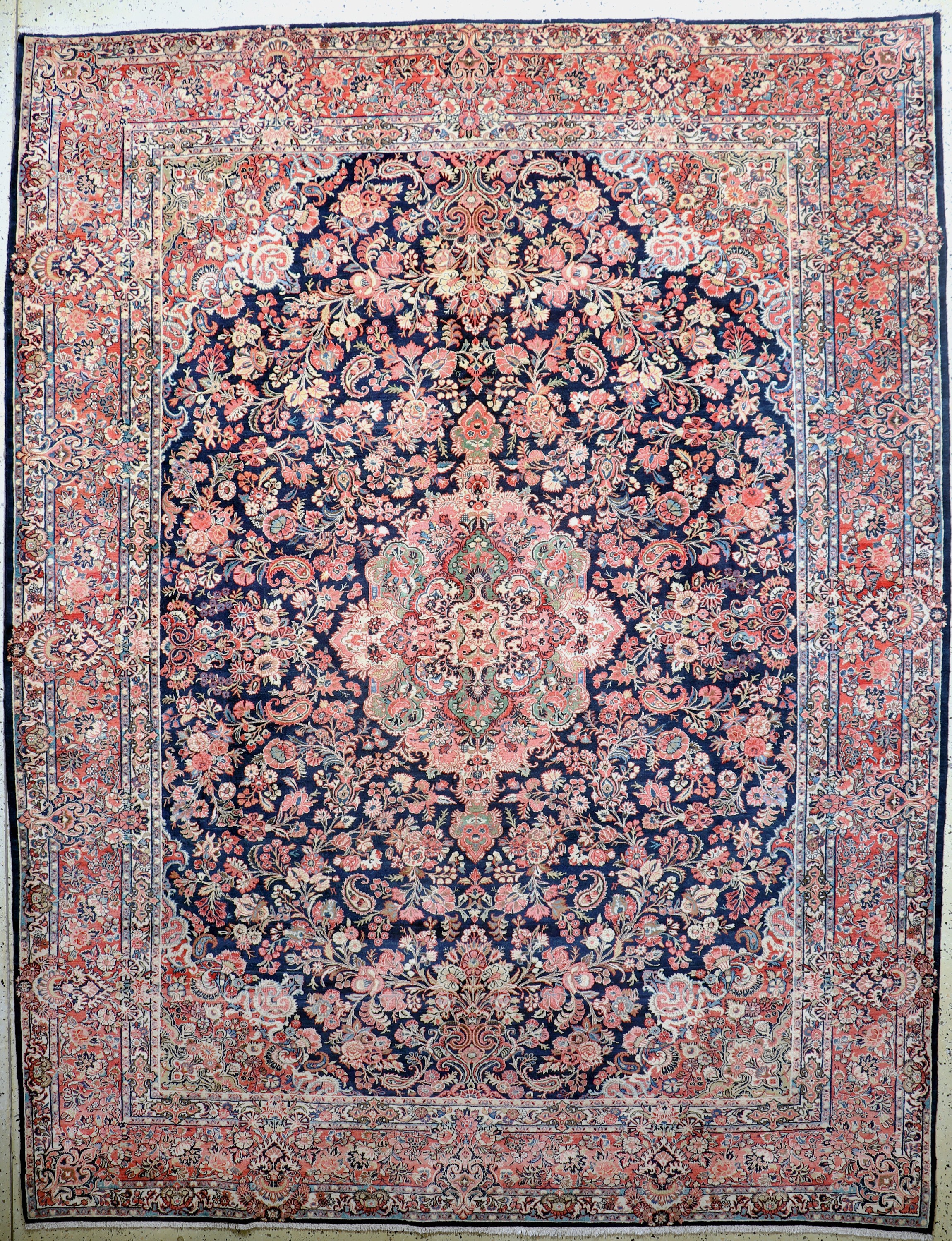 Image 27008405 - Us Re-Import Sarogh, Persien, um 1930-1940,Korkwolle auf Baumwolle, ca. 356 x 276 cm, ...