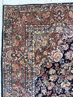 27008405g - Us Re-Import Sarogh, Persien, um 1930-1940,Korkwolle auf Baumwolle, ca. 356 x 276 cm, ...