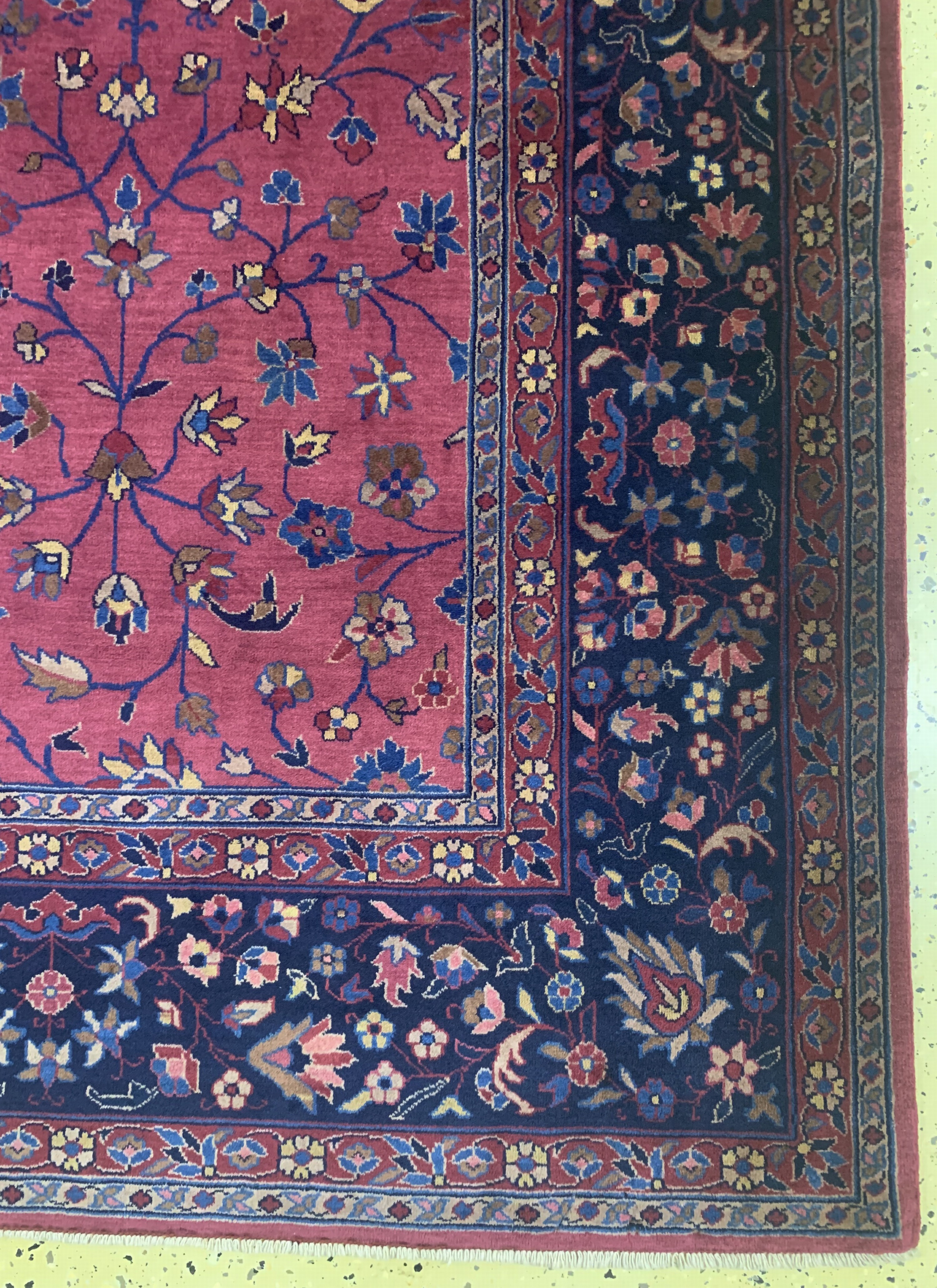 Detail a: Agra fein alt, Indien, um 1940-1950, Wolle auf Baumwolle, ca. 362 x 265 cm, EHZ: 2