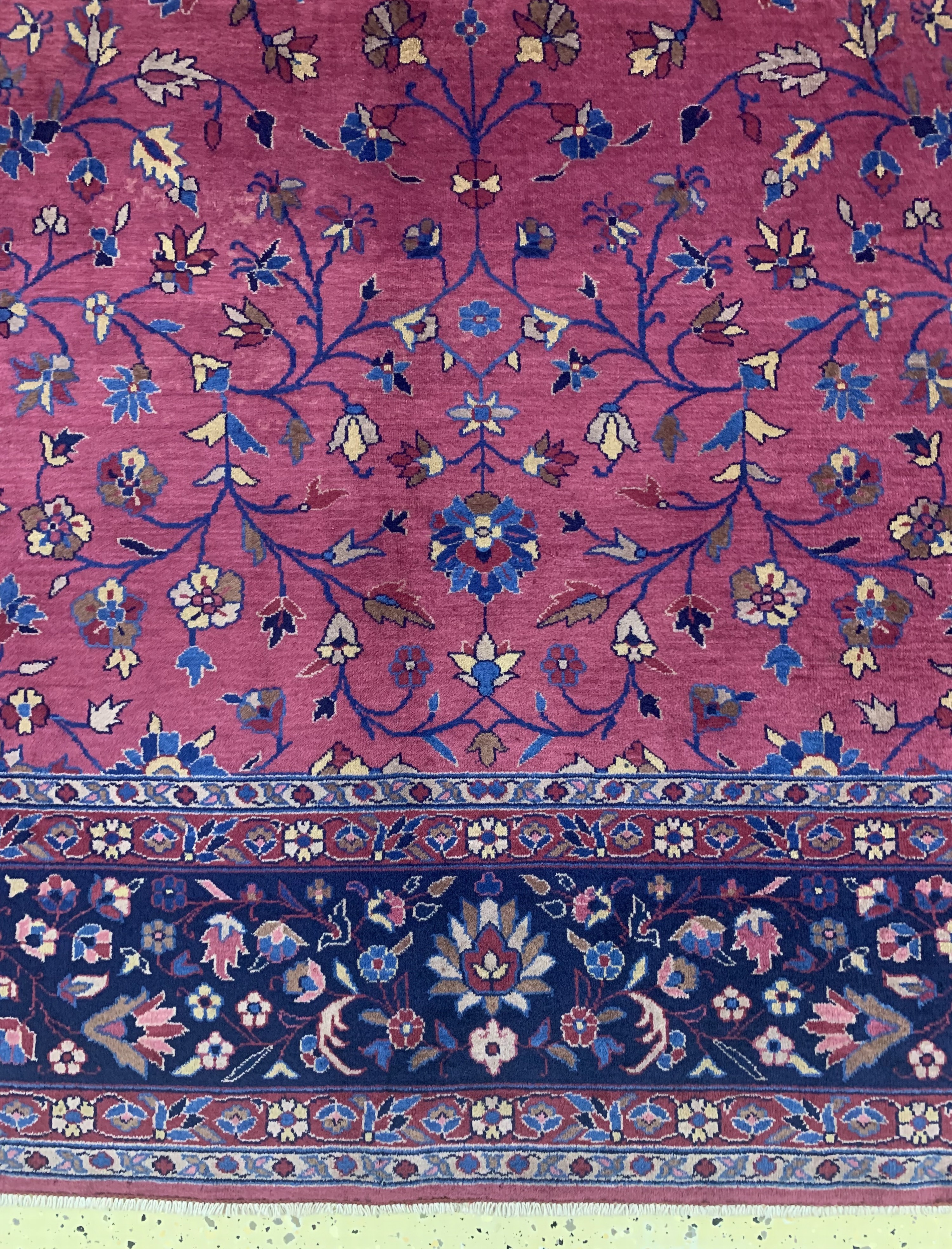 Detail b: Agra fein alt, Indien, um 1940-1950, Wolle auf Baumwolle, ca. 362 x 265 cm, EHZ: 2