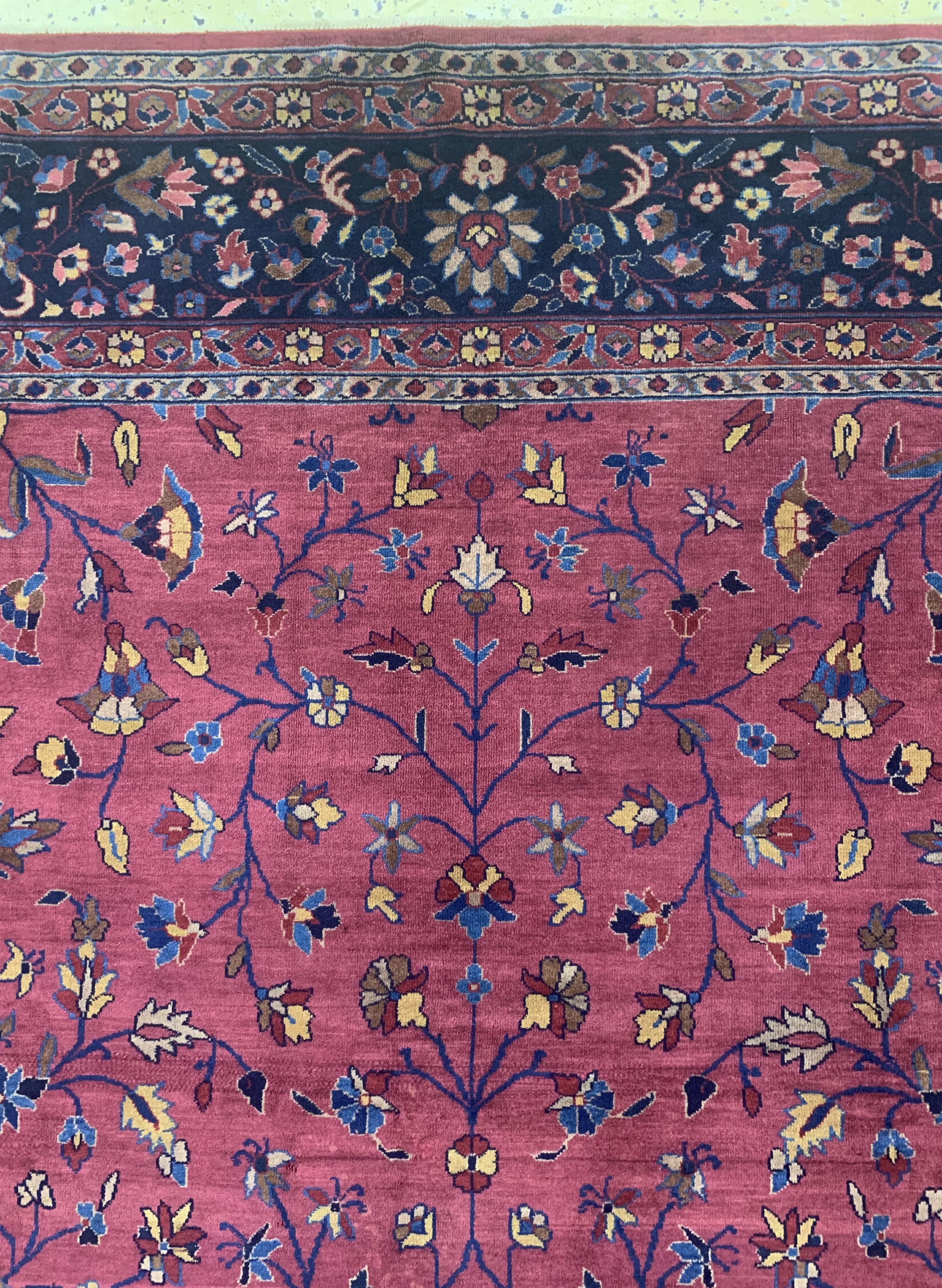 Detail h: Agra fein alt, Indien, um 1940-1950, Wolle auf Baumwolle, ca. 362 x 265 cm, EHZ: 2