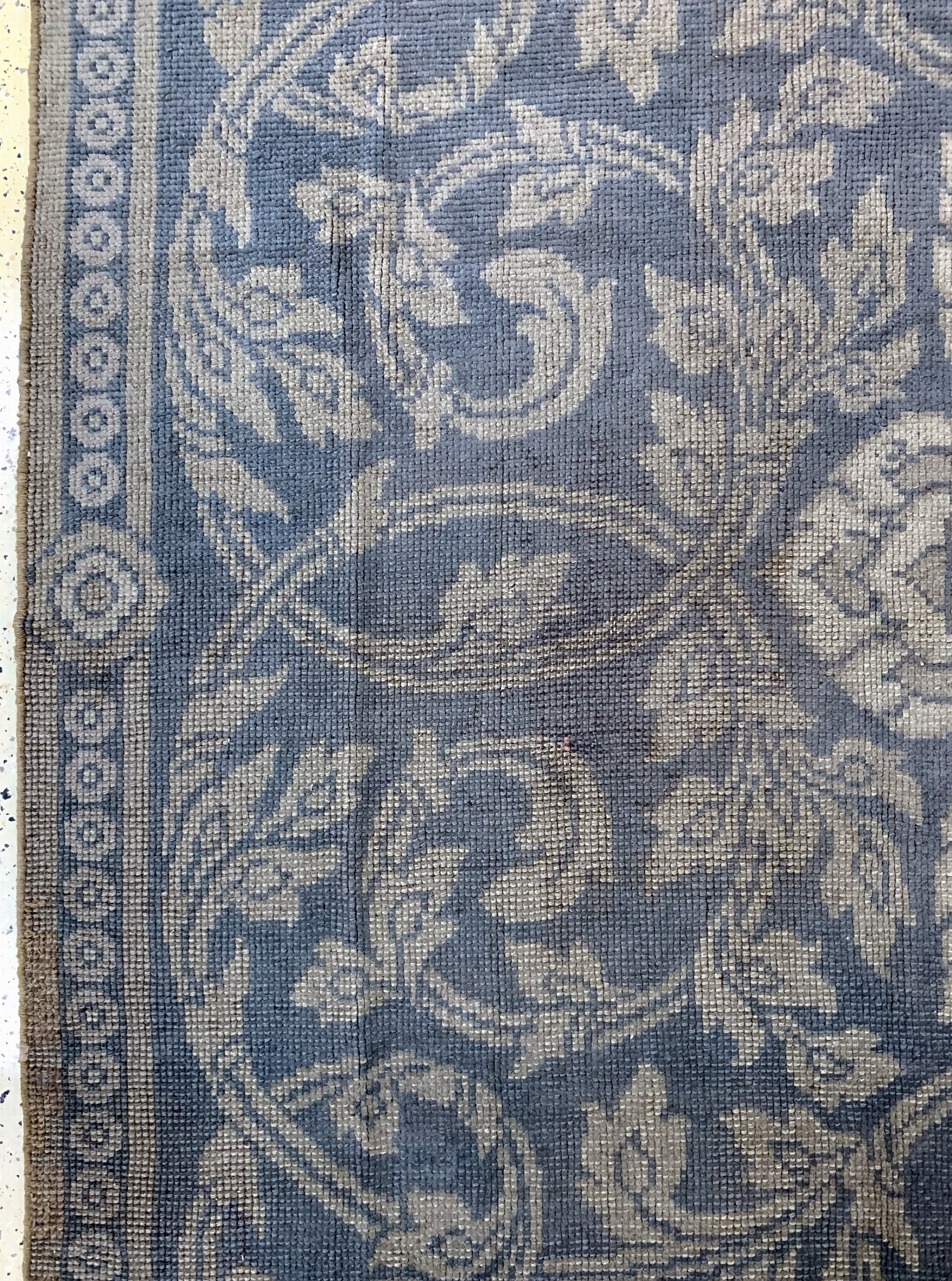 Detail d: Antiker Alcaraz/Cuenca, Spanien, 19.Jhd, Wolle auf Wolle, ca. 376 x 270 cm, EHZ: 2-3