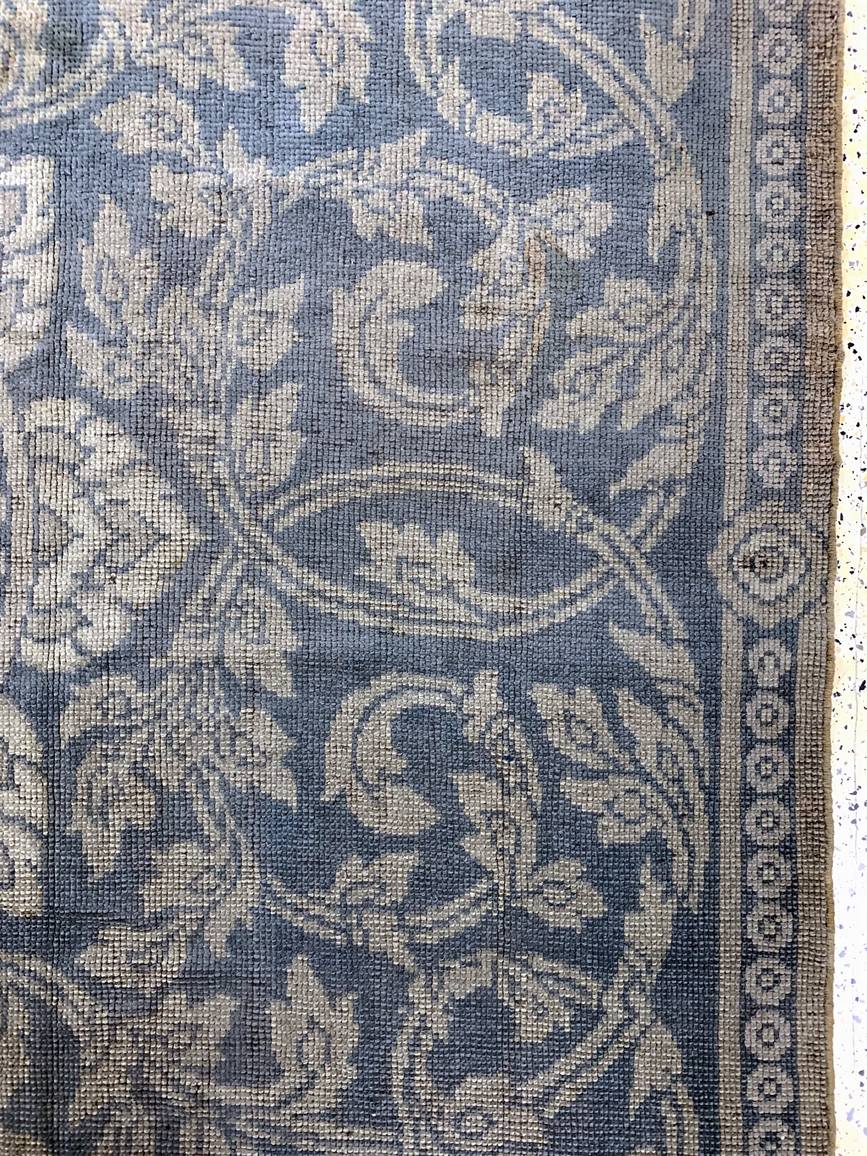 Detail f: Antiker Alcaraz/Cuenca, Spanien, 19.Jhd, Wolle auf Wolle, ca. 376 x 270 cm, EHZ: 2-3