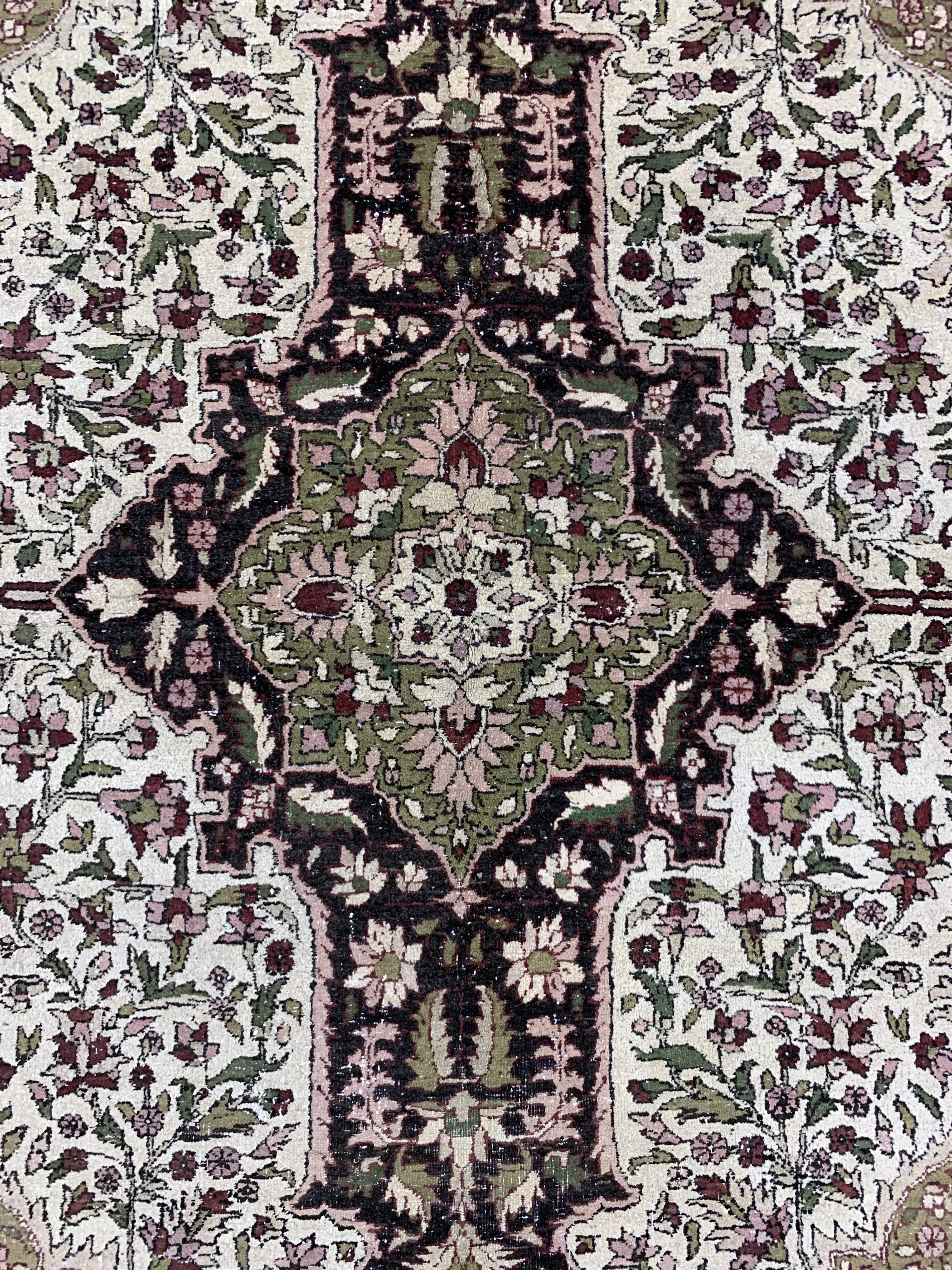 Detail c: Antiker Amritsa, Indien, um 1900, Wolle aufBaumwolle, ca. 204 x 150 cm, gereinigt, EHZ: 2