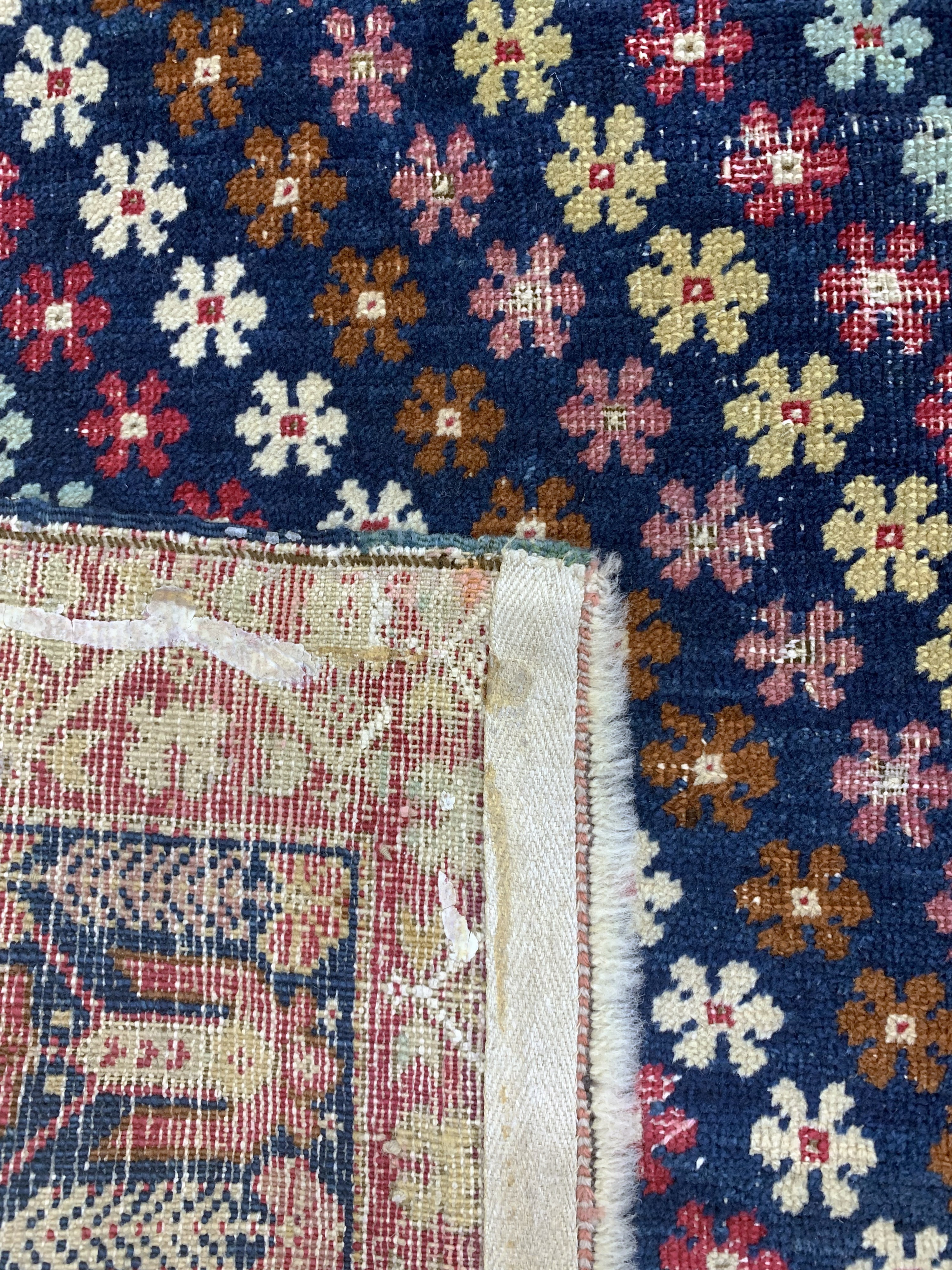 Detail k: Antiker Giordes"Kelley", Türkei, Anfang 19.Jhd, Wolle auf Wolle, ca. 663 x 205 cm: 3, (kleine restaurierungen)