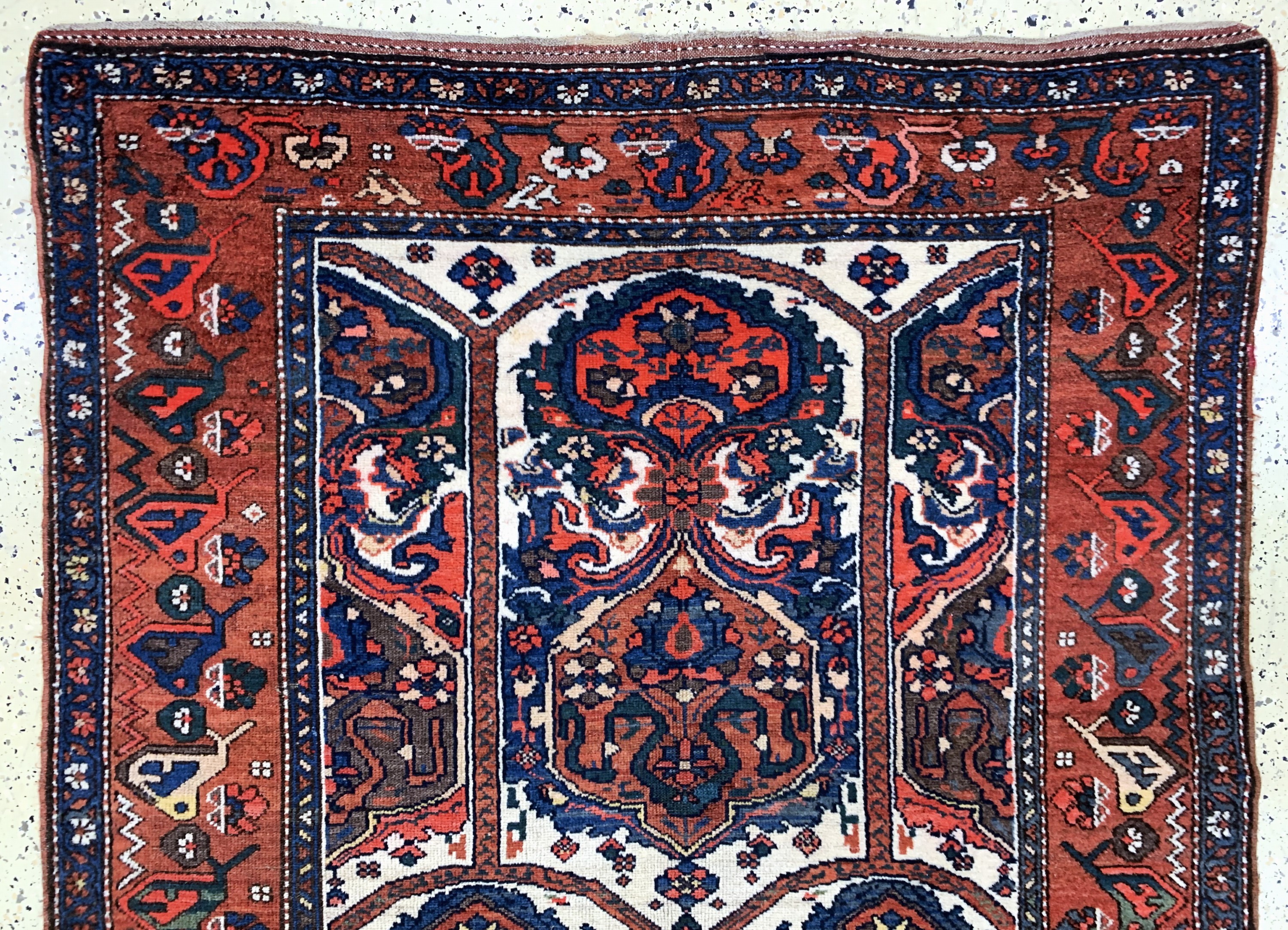 Detail a: Kurdischer"Dorfteppich"antik, Persien, 19.Jhd, Wolle auf Wolle, ca. 470 x 140 cm, gereinigt, EHZ: 2