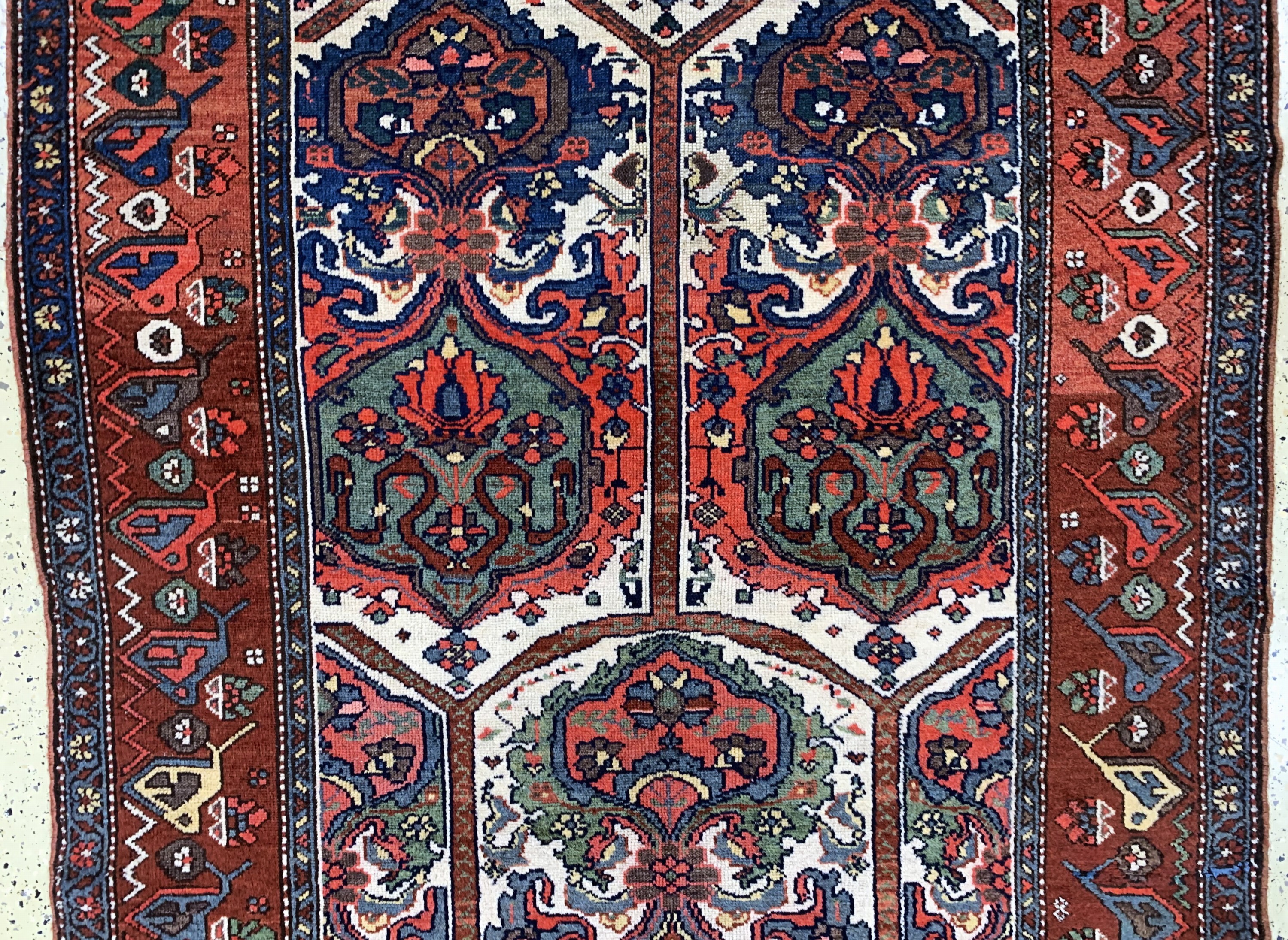 Detail b: Kurdischer"Dorfteppich"antik, Persien, 19.Jhd, Wolle auf Wolle, ca. 470 x 140 cm, gereinigt, EHZ: 2