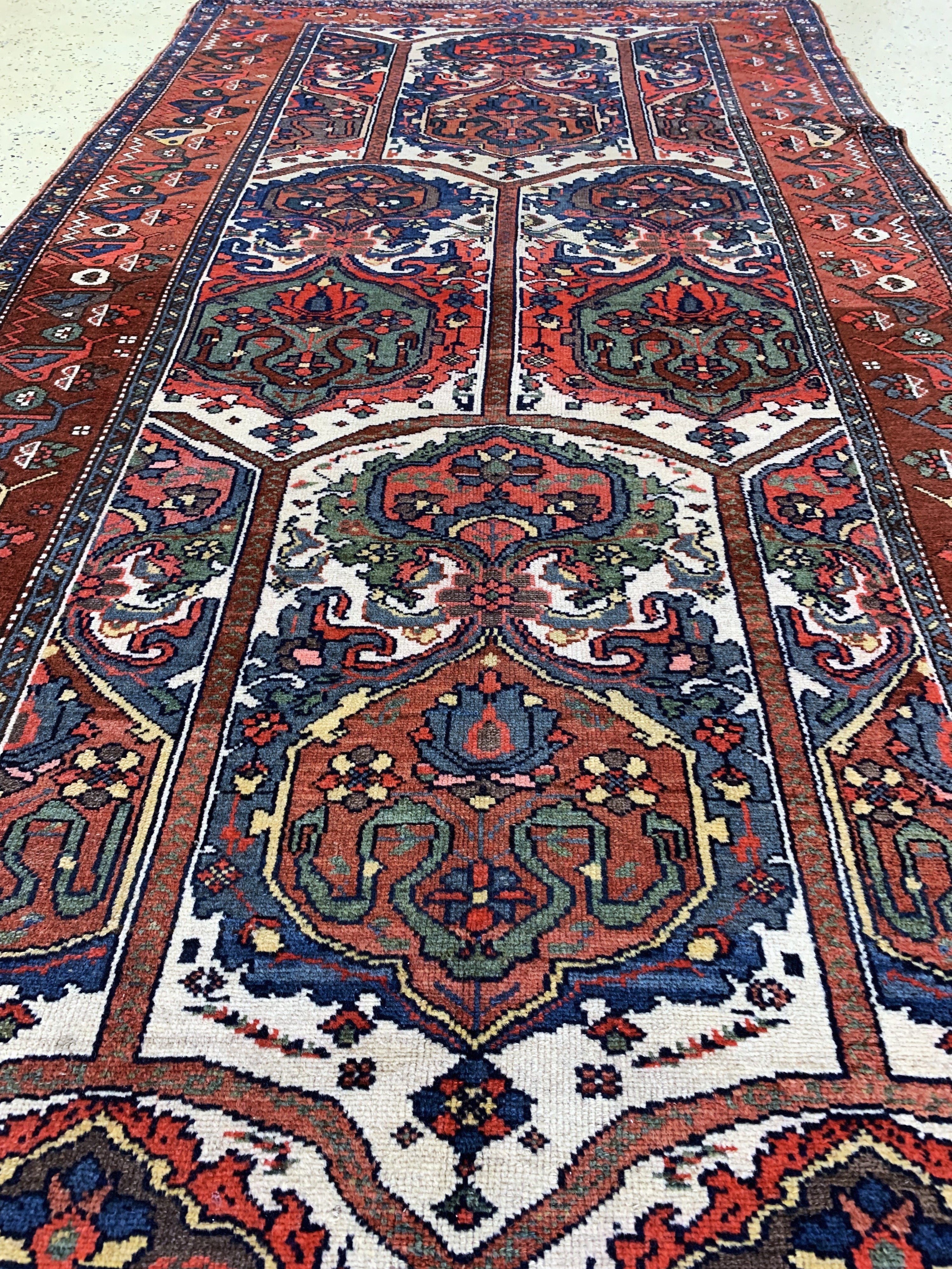 Detail f: Kurdischer"Dorfteppich"antik, Persien, 19.Jhd, Wolle auf Wolle, ca. 470 x 140 cm, gereinigt, EHZ: 2