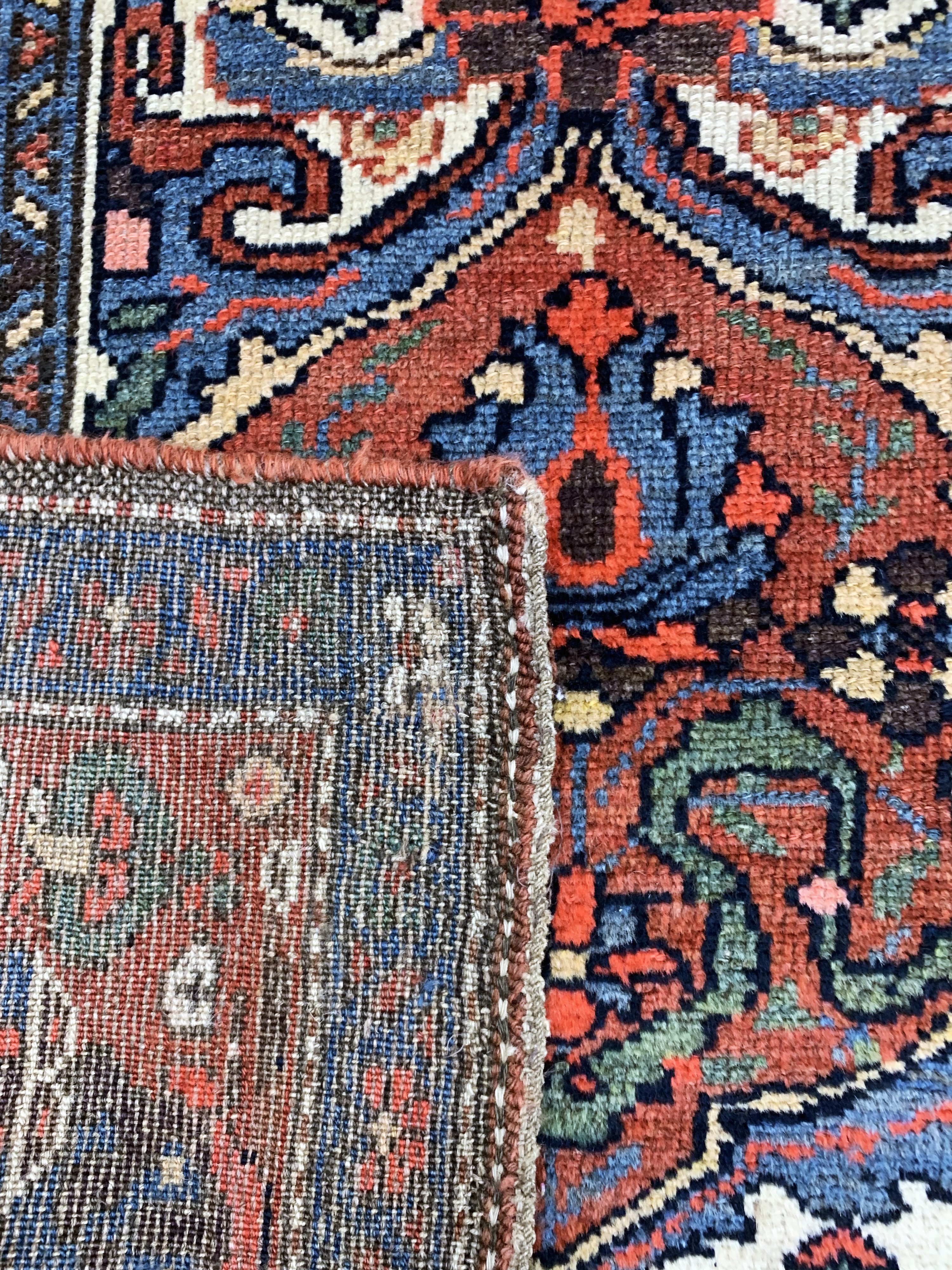 Detail h: Kurdischer"Dorfteppich"antik, Persien, 19.Jhd, Wolle auf Wolle, ca. 470 x 140 cm, gereinigt, EHZ: 2