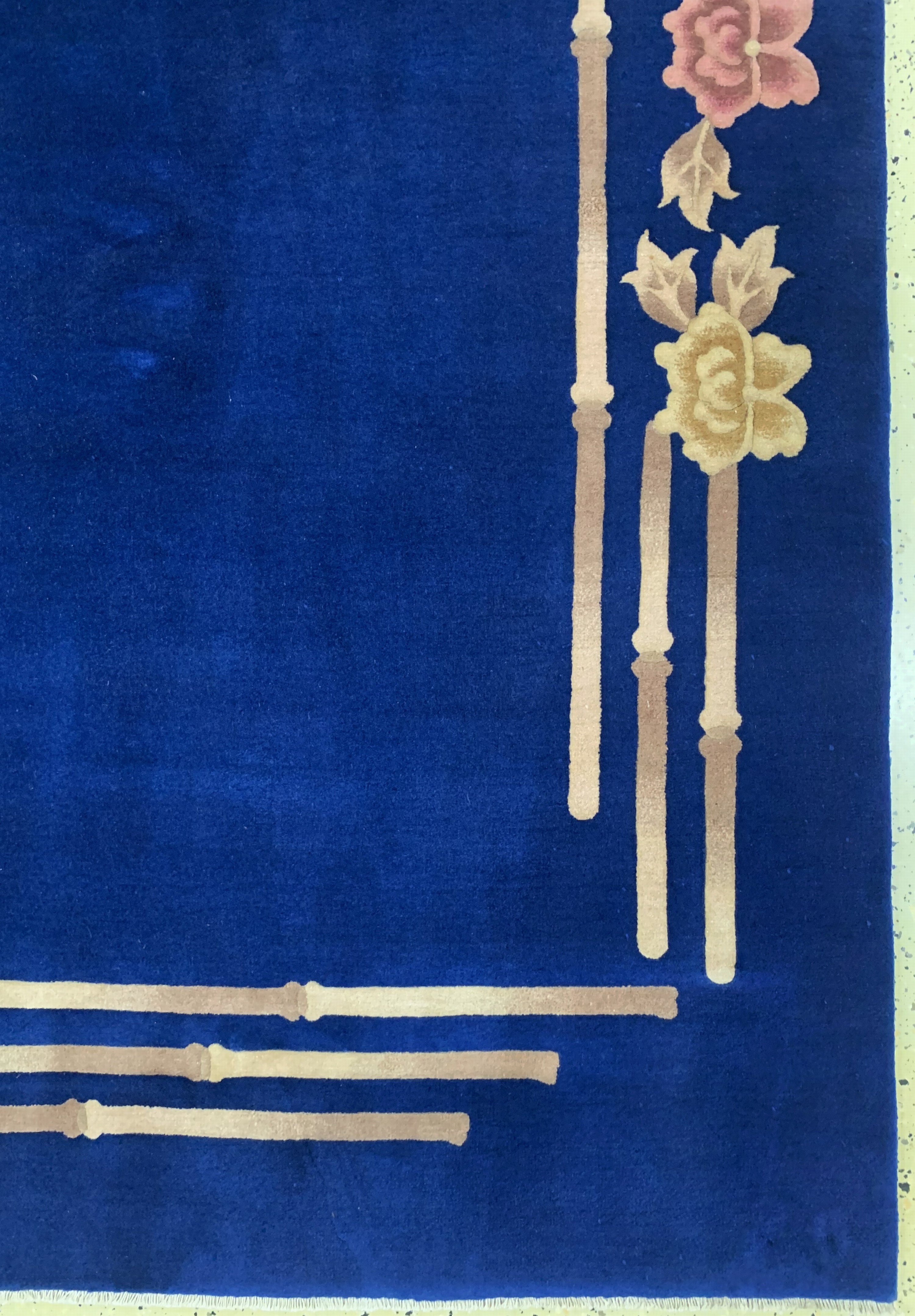 Detail b: Peking"Art-Deco"fein, China, um 1920-1930, Korkwolle auf Baumwolle, ca. 342 x 250 cm, gereinigt, (nahezu neuwertig)