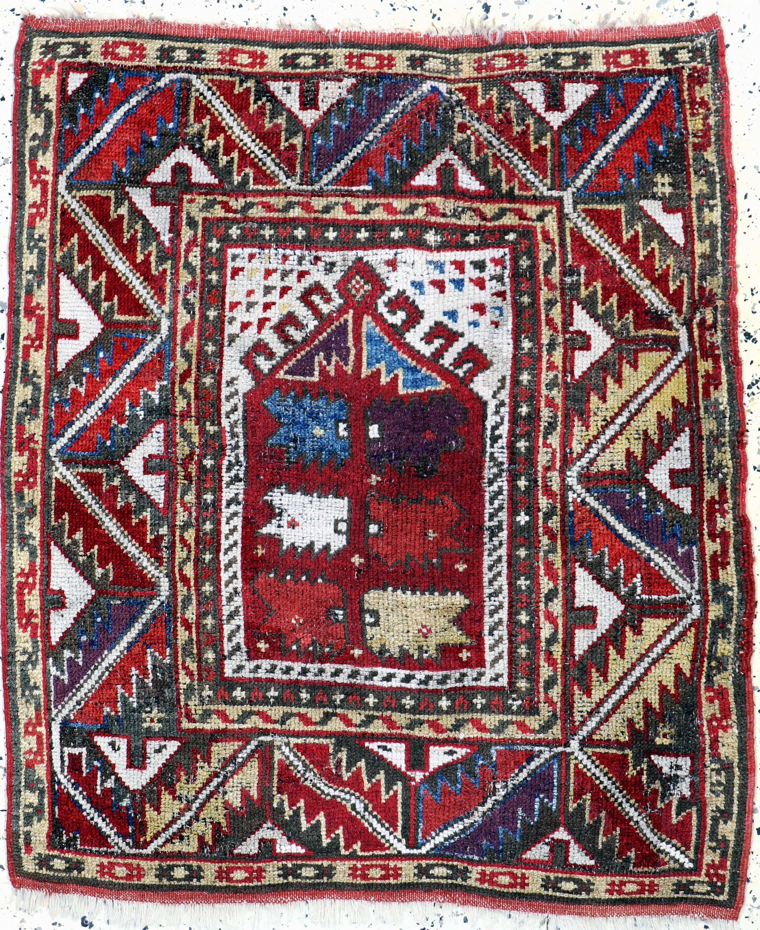 Image 27008596 - Antiker Bergama, Türkei, 19.Jhd, Wolle auf Wolle, ca. 96 x 85 cm, EHZ: 2, ...