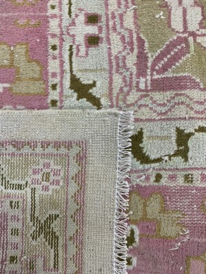 27008573l - Antiker Uschak, Türkei, um 1900, Wolle auf Wolle, ca. 437 x 370 cm, EHZ: 4