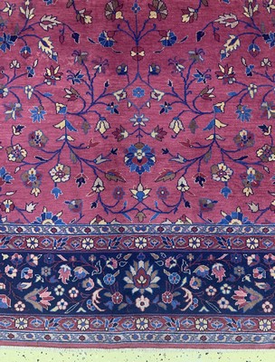 27008578b - Agra fein alt, Indien, um 1940-1950, Wolle auf Baumwolle, ca. 362 x 265 cm, EHZ: 2