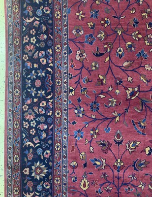 27008578d - Agra fein alt, Indien, um 1940-1950, Wolle auf Baumwolle, ca. 362 x 265 cm, EHZ: 2