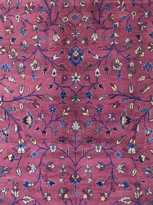 27008578e - Agra fein alt, Indien, um 1940-1950, Wolle auf Baumwolle, ca. 362 x 265 cm, EHZ: 2