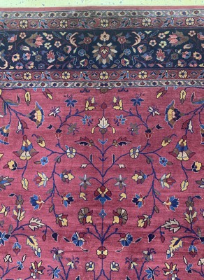 27008578h - Agra fein alt, Indien, um 1940-1950, Wolle auf Baumwolle, ca. 362 x 265 cm, EHZ: 2