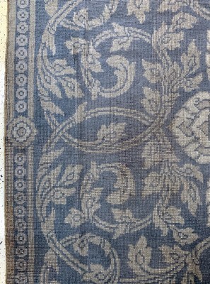 27008580d - Antiker Alcaraz/Cuenca, Spanien, 19.Jhd, Wolle auf Wolle, ca. 376 x 270 cm, EHZ: 2-3