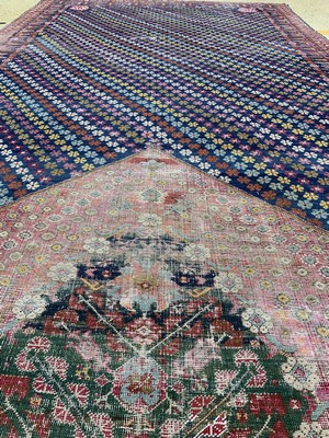 27008582i - Antiker Giordes´Kelley´, Türkei, Anfang 19.Jhd, Wolle auf Wolle, ca. 663 x 205 cm: 3, ...