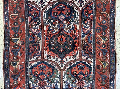 27008584d - Kurdischer´Dorfteppich´antik, Persien, 19.Jhd, Wolle auf Wolle, ca. 470 x 140 cm, ...