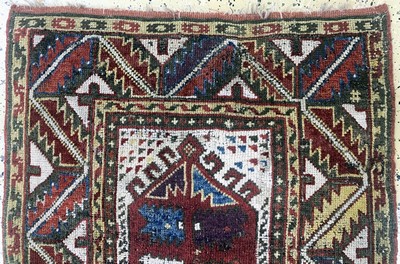 27008596a - Antiker Bergama, Türkei, 19.Jhd, Wolle auf Wolle, ca. 96 x 85 cm, EHZ: 2, ...