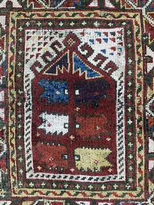 27008596c - Antiker Bergama, Türkei, 19.Jhd, Wolle auf Wolle, ca. 96 x 85 cm, EHZ: 2, ...