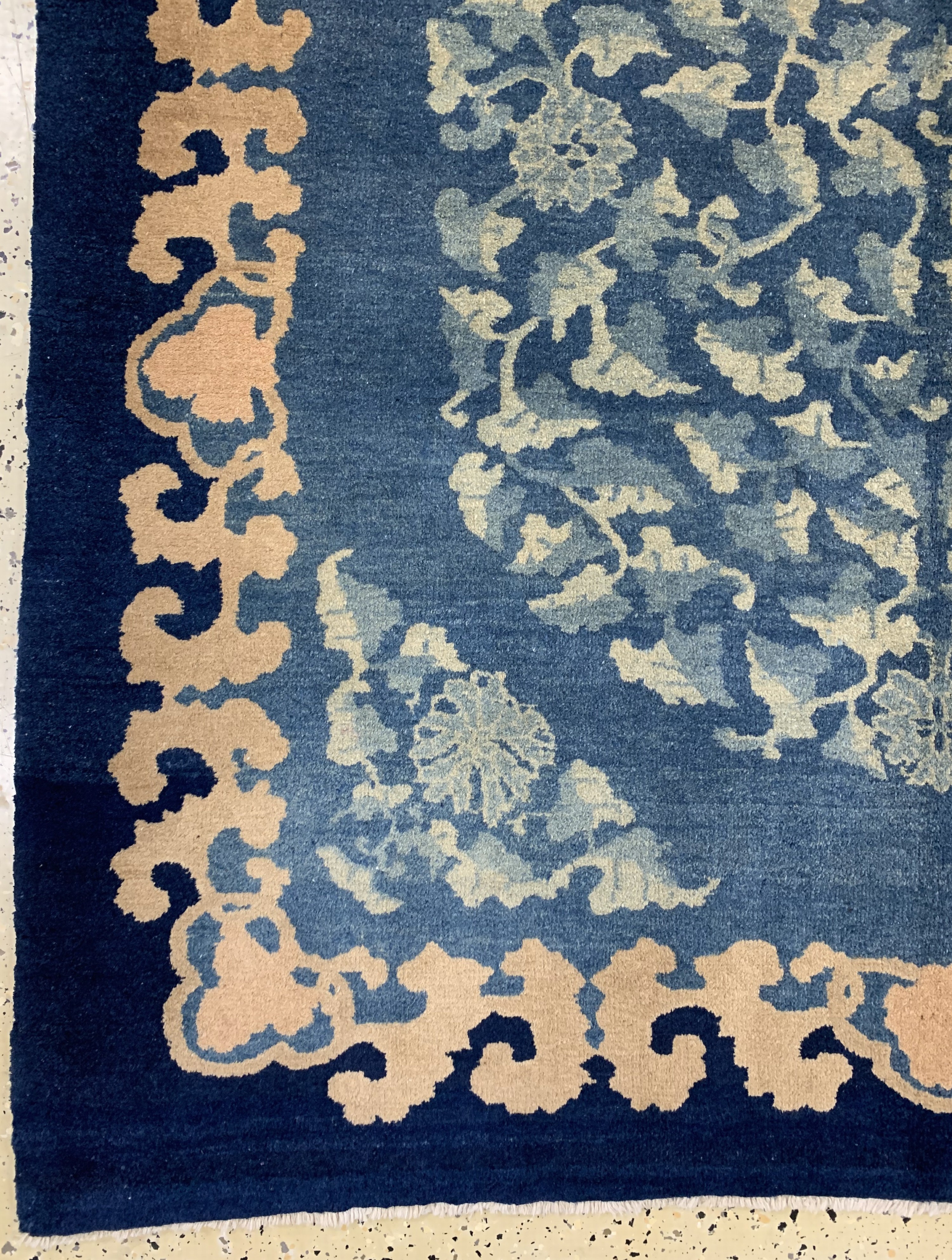 Detail b: Peking"Art-Deco"alt, China, um 1920, Wolle auf Baumwolle, ca. 233 x 153 cm, gereinigt, EHZ: 1-2