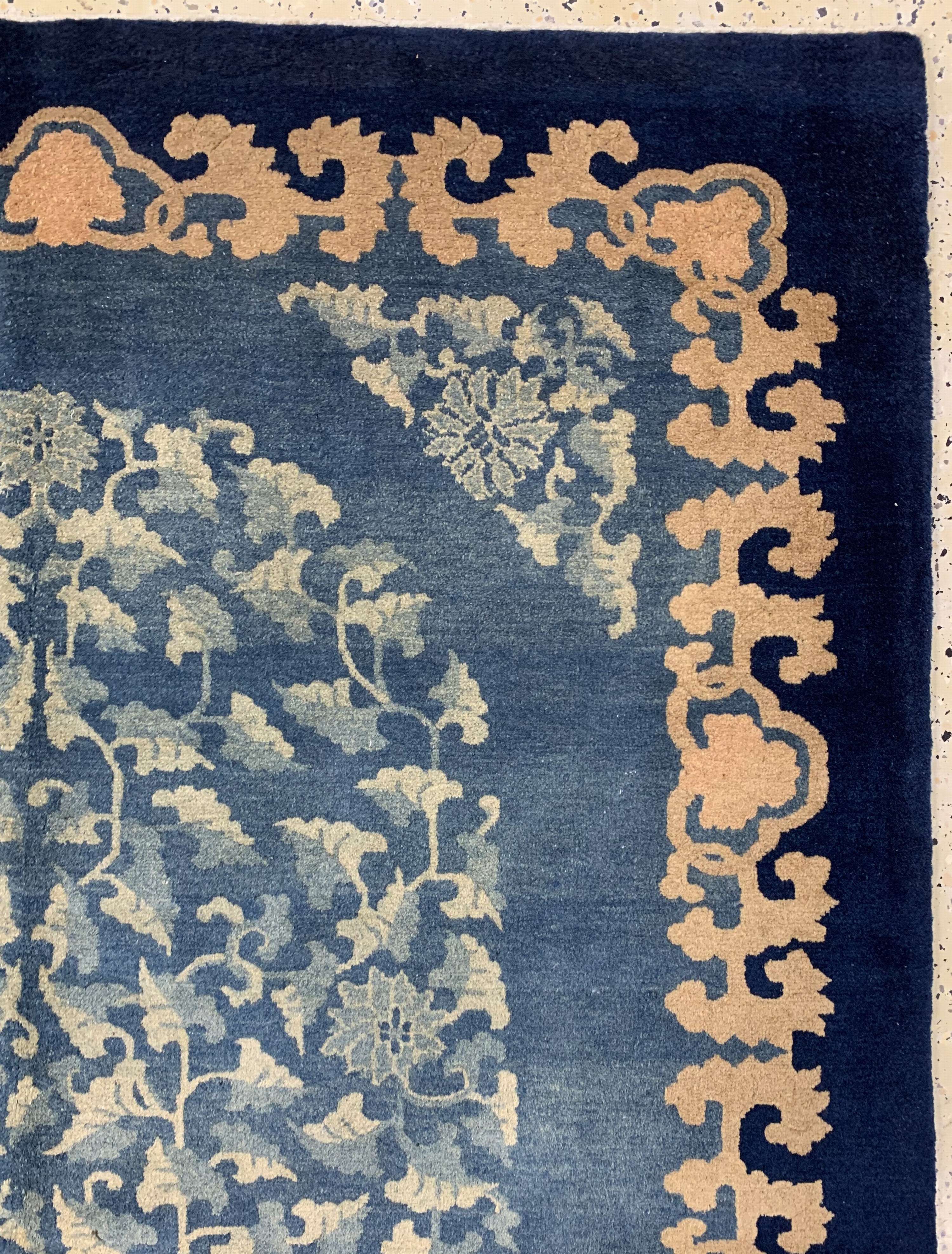 Detail d: Peking"Art-Deco"alt, China, um 1920, Wolle auf Baumwolle, ca. 233 x 153 cm, gereinigt, EHZ: 1-2