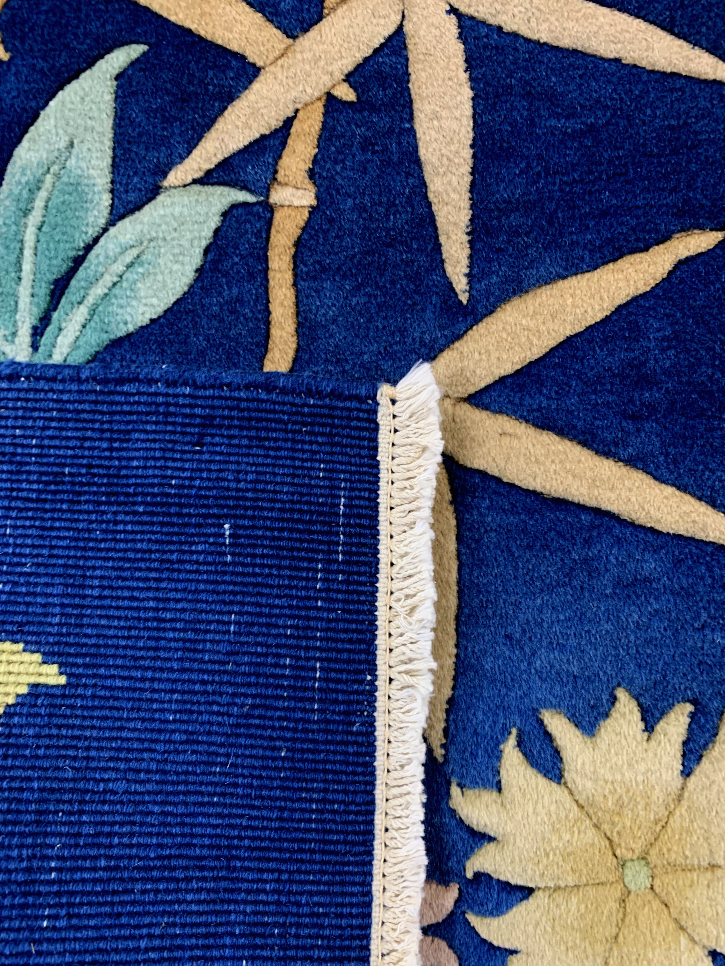 Detail f: Peking"Art-Deco"fein, China, um 1900, Korkwolle auf Baumwolle, ca. 242 x 150 cm, gereinigt, EHZ: 2