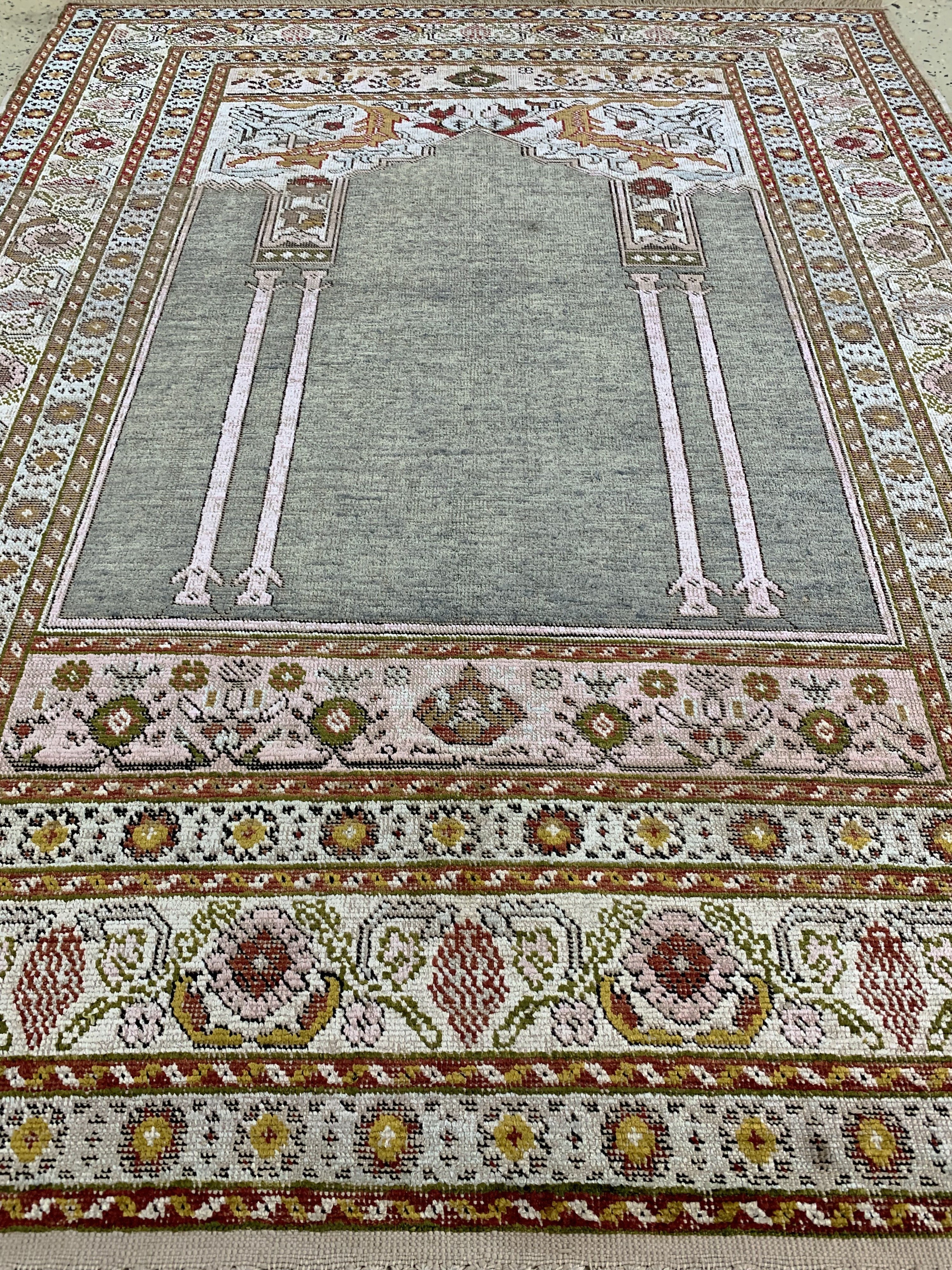 Detail d: Antiker Giordes, Türkei, um 1900, merzerisierte Baumwolle, ca. 155 x 120 cm, EHZ:(gleichmäßig dünn)